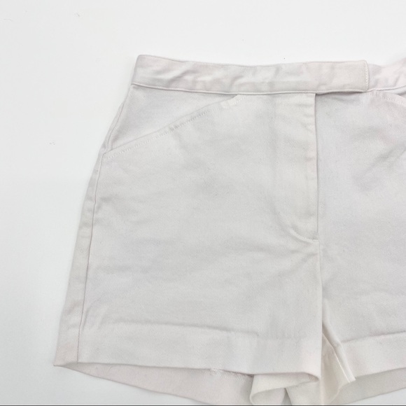 EXPRESS Stretch Chino White Preppy Short Size 3/4 - Picture 5 of 9